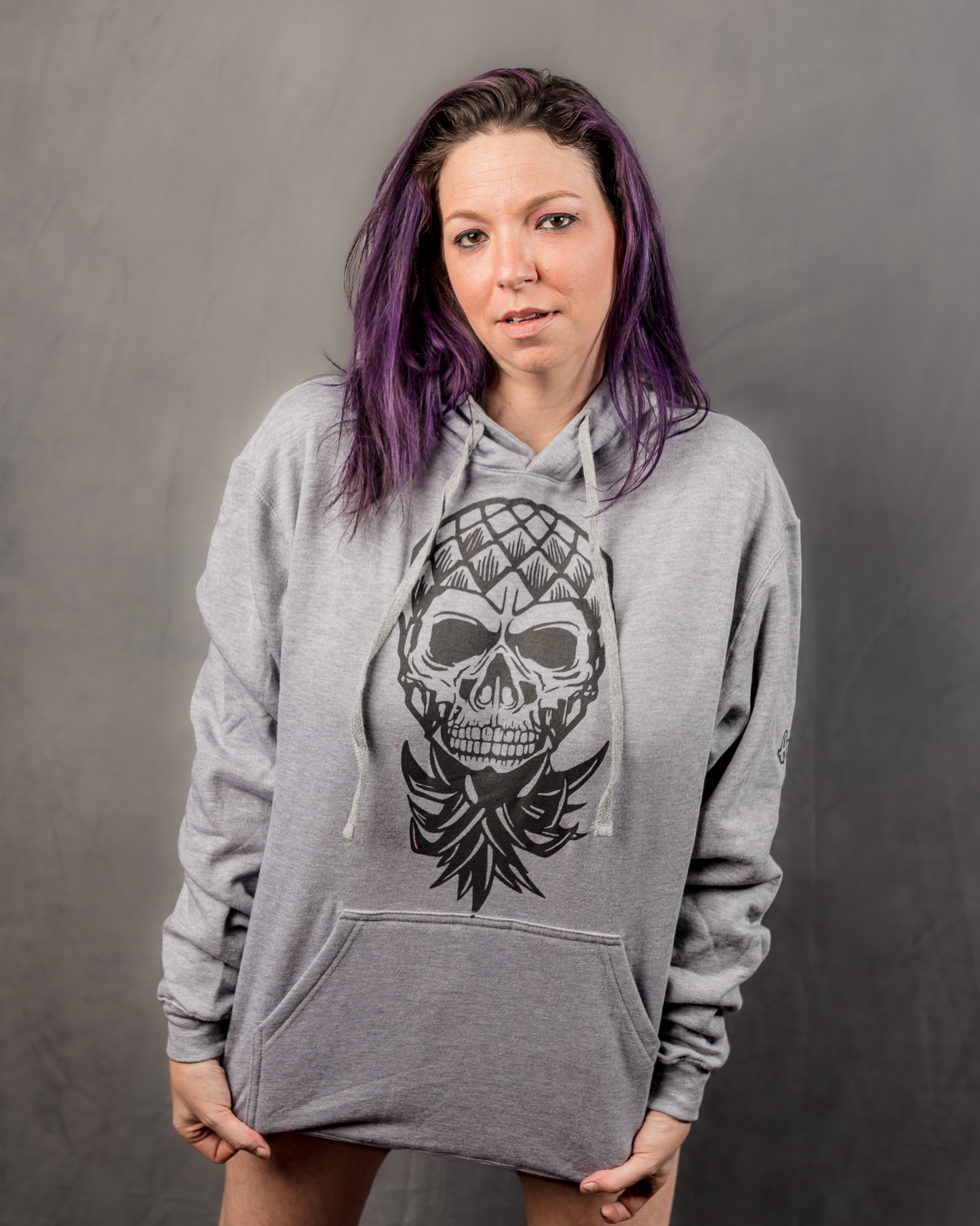 Amore Pineapple Skull Hoodie